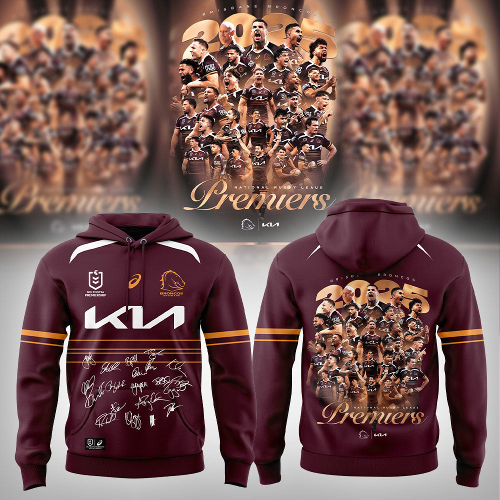 B.Broncos NRL Finals 2025 Champions Combo Hoodie