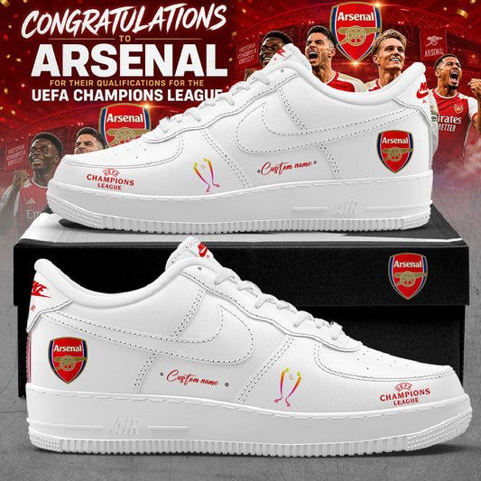 Arsenal x UEFA Champions League 2026 Custom Name Shoes V3