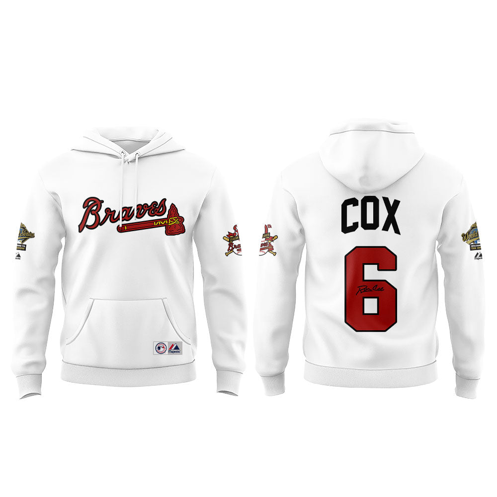 Legendary Braves Bobby Cox thanks you for memories Hoodie White