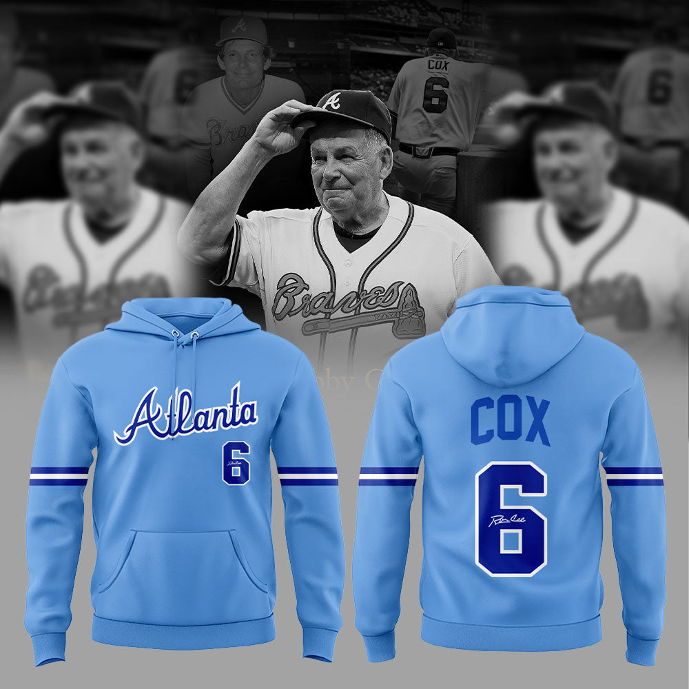 Legendary Braves Bobby Cox thanks you for memories Hoodie Blue
