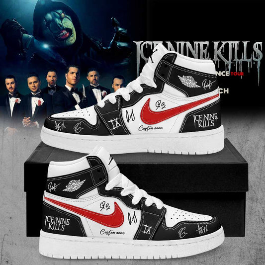 Ice Nine Kills March In Silence Tour Signature Custom Name JD Shoes