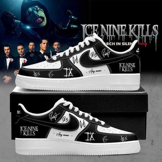 Ice Nine Kills March In Silence Tour Signature Custom Name AF1 Shoes