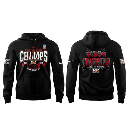 KC Mavericks 2026 Mountain Division Champions Limited Hoodie Black