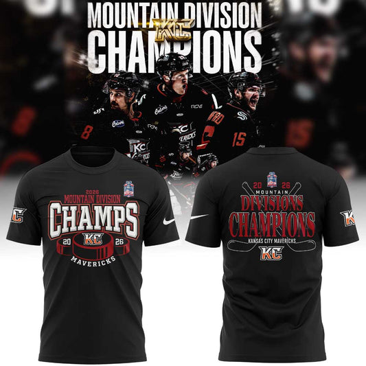 KC Mavericks 2026 Mountain Division Champions Shirt Black
