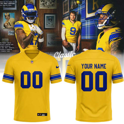 Los Angeles Rams “Classic Sol” 2026 Football Jersey Custom Name, Number