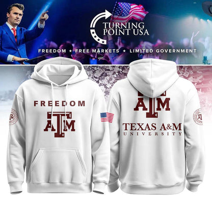 Texas A&M Campus Freedom White Hoodie