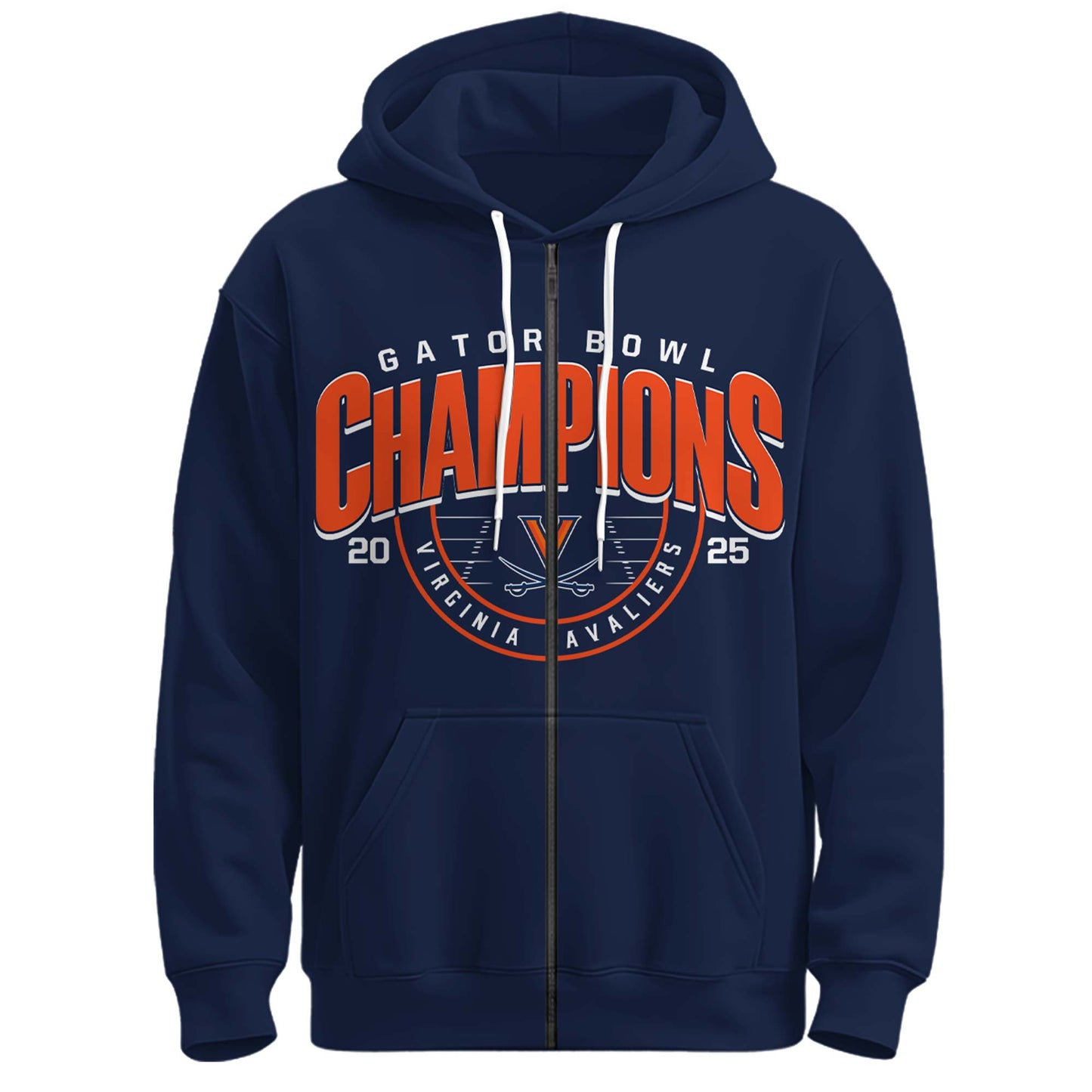 Virginia Cavaliers – Gator Bowl Champions Zip Hoodie