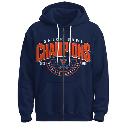 Virginia Cavaliers – Gator Bowl Champions Zip Hoodie