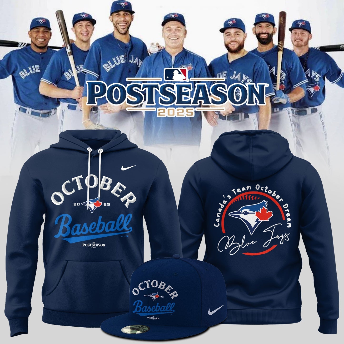 Toronto Blue Jays 2025  Postseason Collection Hoodie