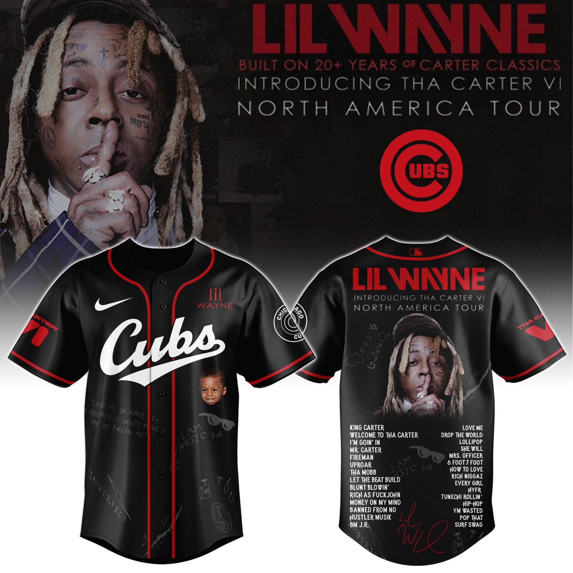 CIN Special Lil Wayne "Tha Carter VI" Tour Limited Edition Jersey
