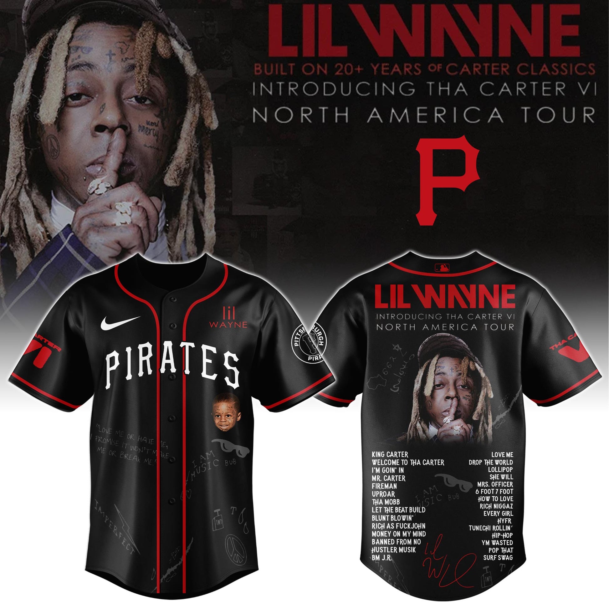 PIT Special Lil Wayne "Tha Carter VI" Tour Limited Edition Jersey