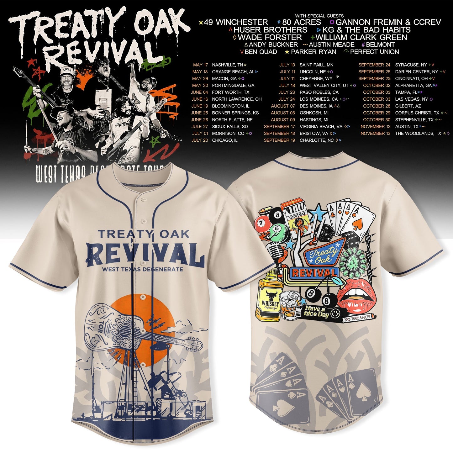 _Treaty Oak Revival – West Texas Degenerate Tour! Jersey