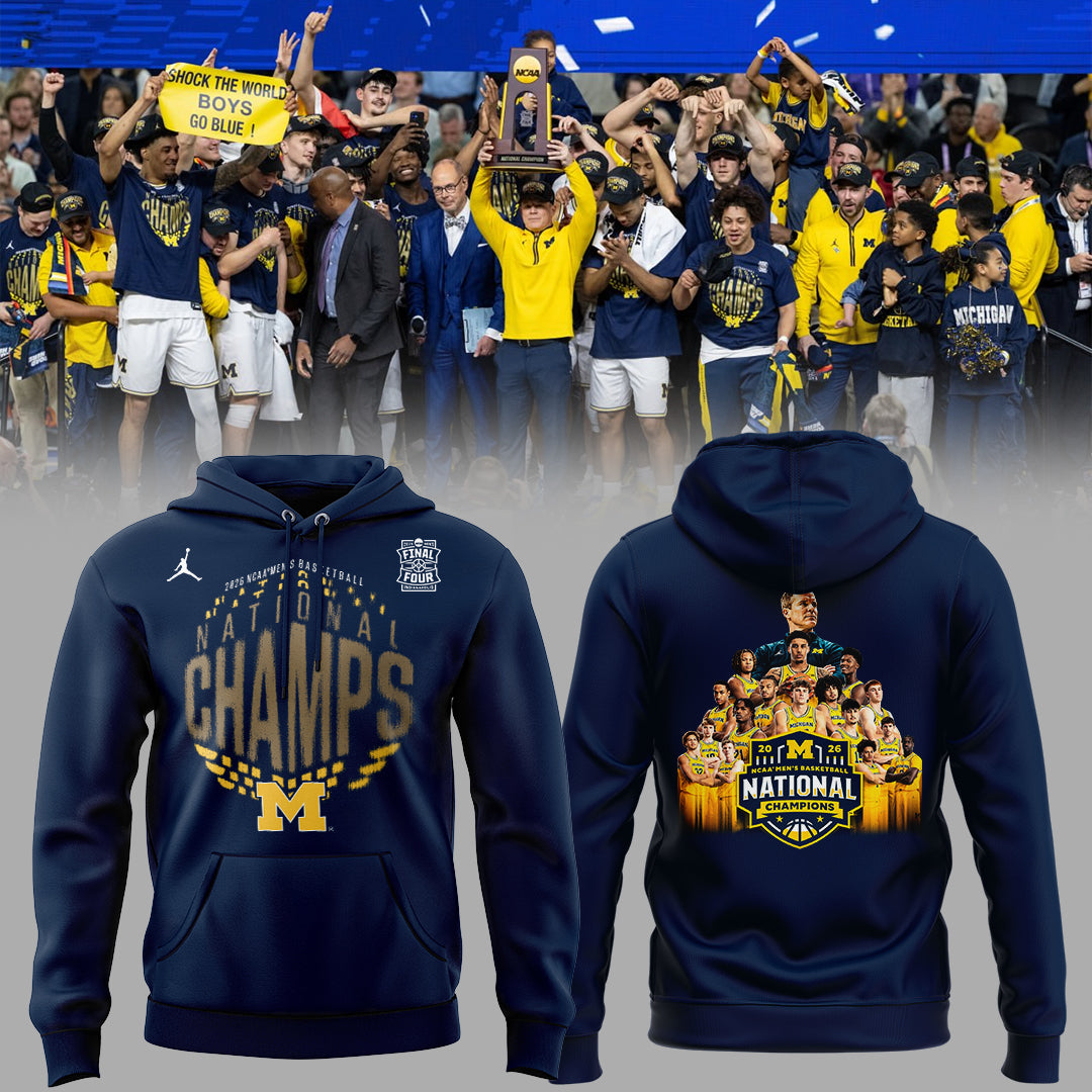 NCAA Basketball x Michigan Champions 2026 Limited Edition Hoodie