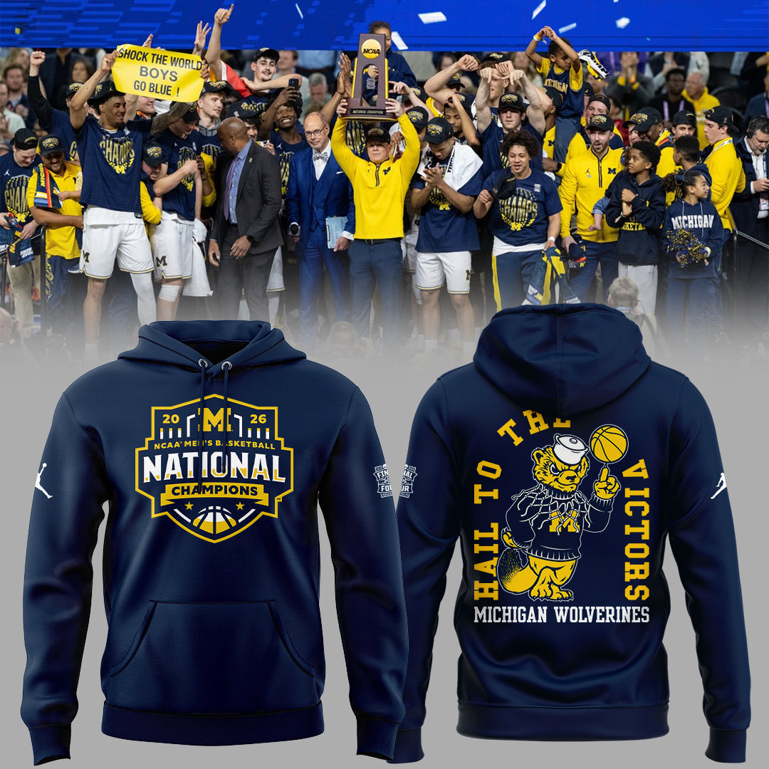 NCAA Basketball x Michigan Champions 2026 Limited Edition Hoodie