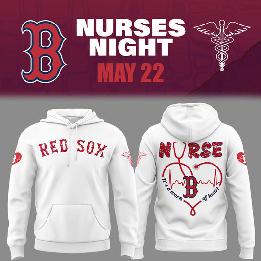 Limited Edition Red Sox Baseball NURSES NIGHT Hoodie