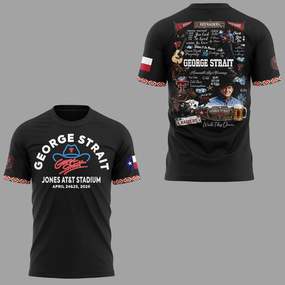 G.Strait 2026 “One Last Ride” tour at Lubbock’s Jones AT&T Stadium 🤠🎸⚔️ Shirt