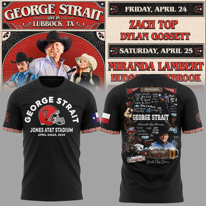 G.Strait 2026 “One Last Ride” tour at Lubbock’s Jones AT&T Stadium 🤠🎸⚔️ Shirt