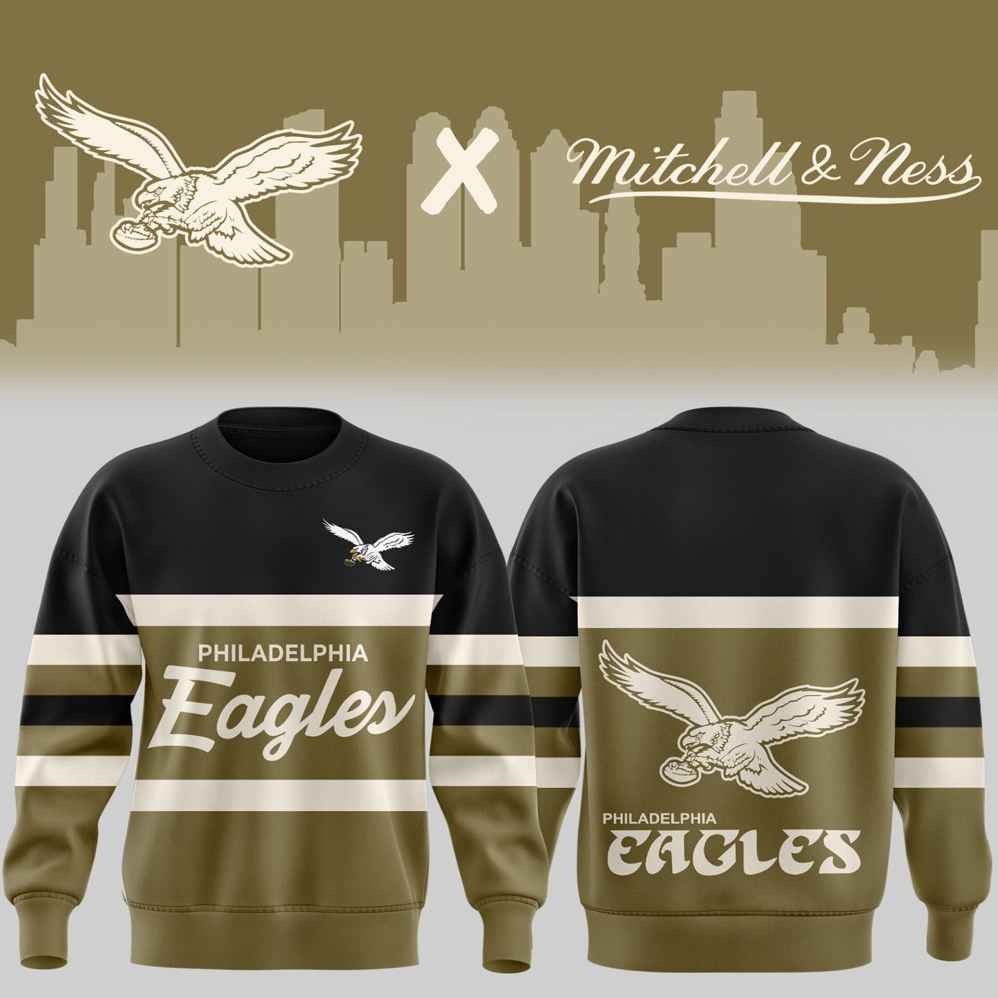 Limited Edition Olive Philadelphia Eagles Sweatshirt