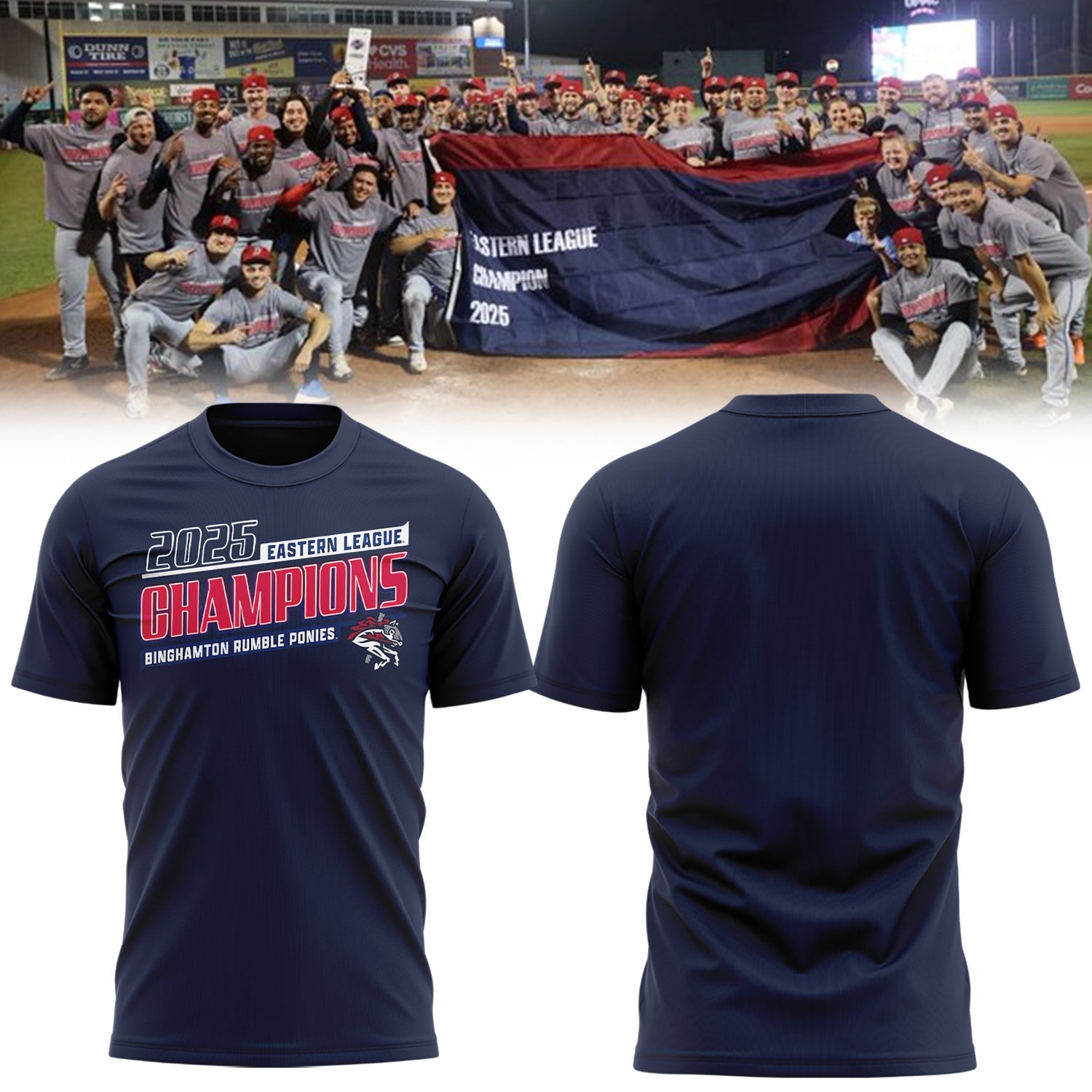 Limited Edition BINGRP 2025 Eastern League Champions Tshirt
