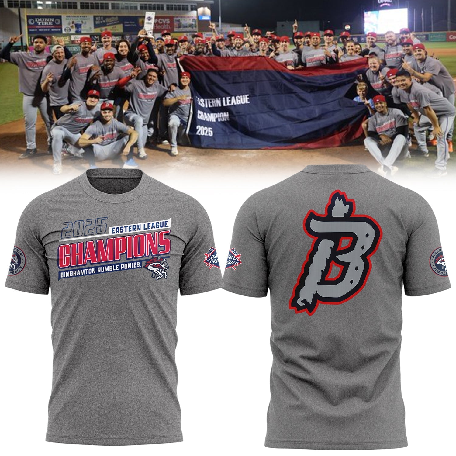 Limited Edition BINGRP 2025 Eastern League Champions Tshirt