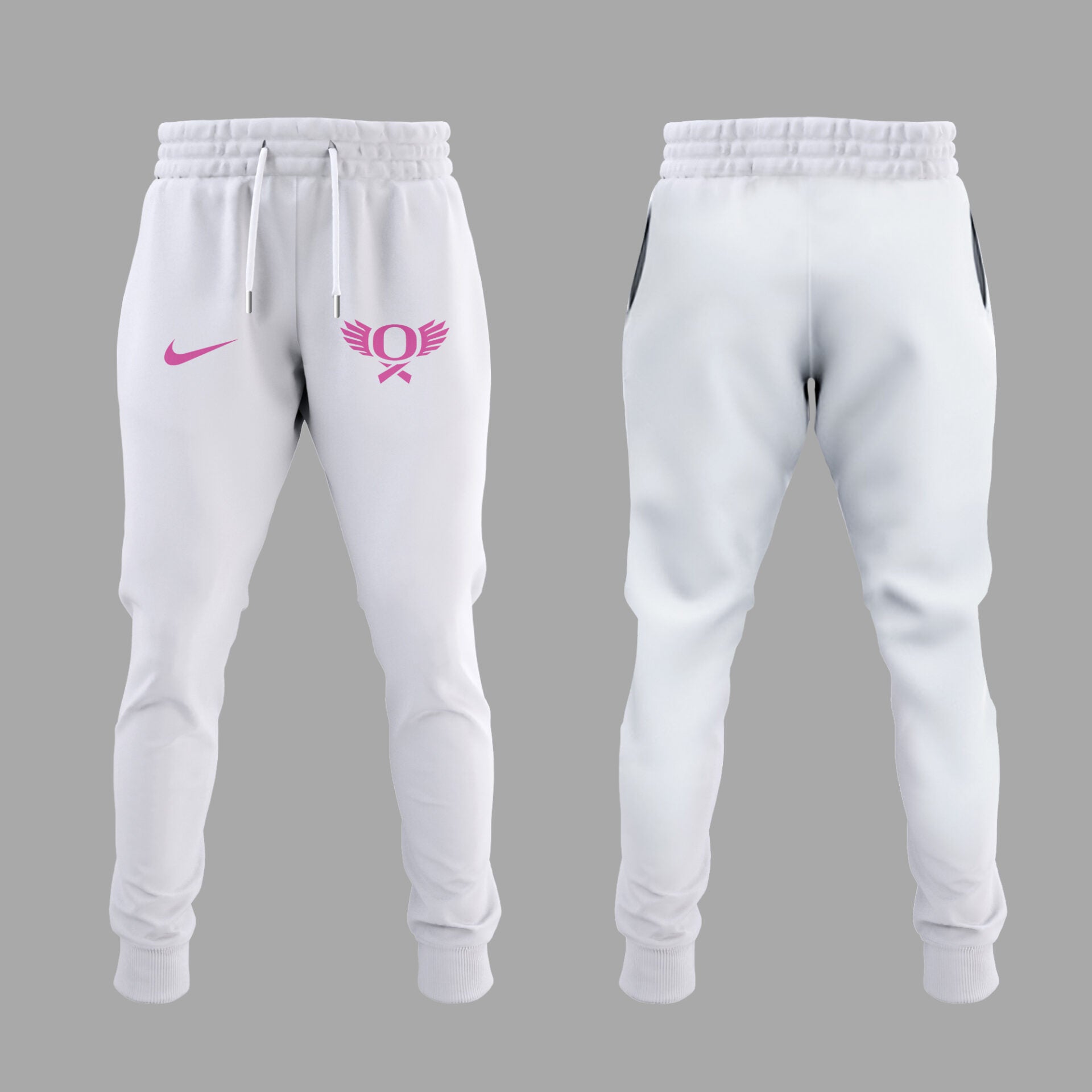 Limited Edition Oregon Ducks Breast Cancer Hoodie-KC10032515