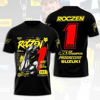 Limited Edition Ken Roczen 450SX Supercross Champion 2026 T-Shirt