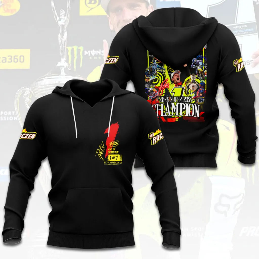 Limited Edition Ken Roczen 450SX Supercross Champion 2026 Hoodie
