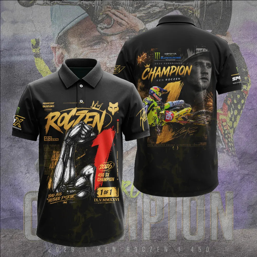 Limited Edition Ken Roczen 450SX Supercross Champion 2026 Polo