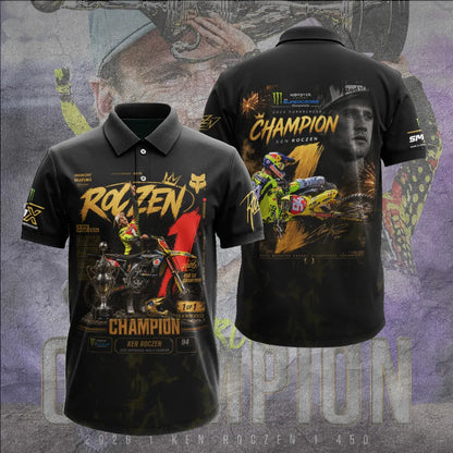 Limited Edition Ken Roczen 450SX Supercross Champion 2026 Polo