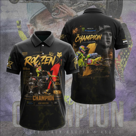 Limited Edition Ken Roczen 450SX Supercross Champion 2026 Polo