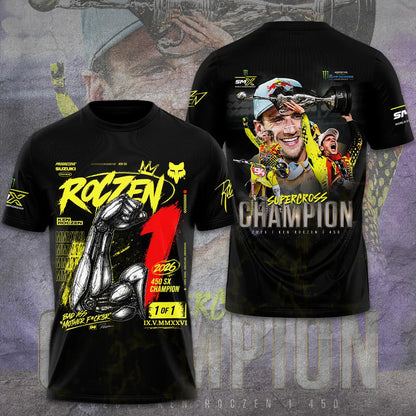 Limited Edition Ken Roczen 450SX Supercross Champion 2026 T-Shirt