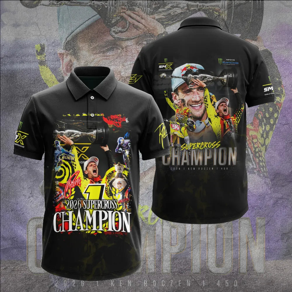 Limited Edition Ken Roczen 450SX Supercross Champion 2026 Polo