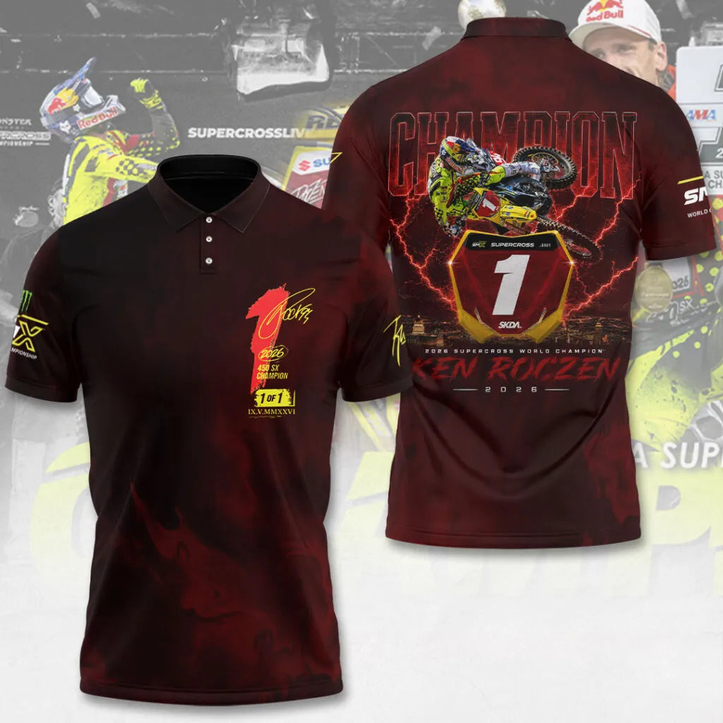 Limited Edition Ken Roczen 450SX Supercross Champion 2026 Polo