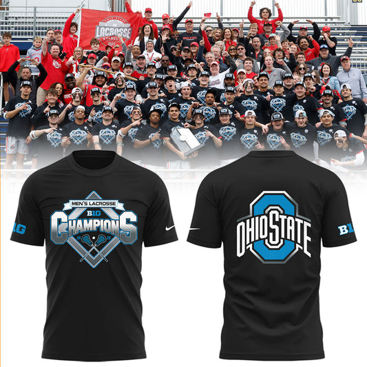 Ohio State Men's Lacrosse Big10 Champions TShirt -LL210425001