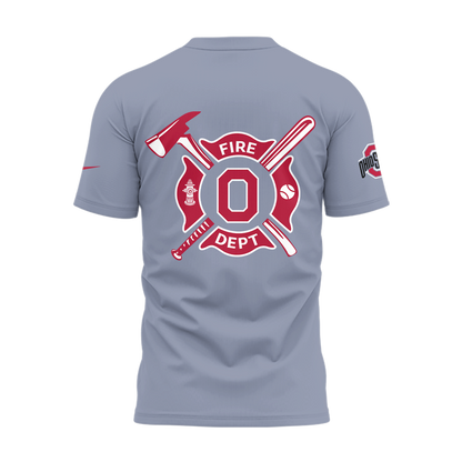 Ohio State Baseball x Firefighter Appreciation Night TShirt -LL2503171000