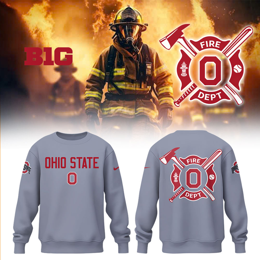 Ohio State Baseball x Firefighter Appreciation Night Sweatshirt-LL250320019