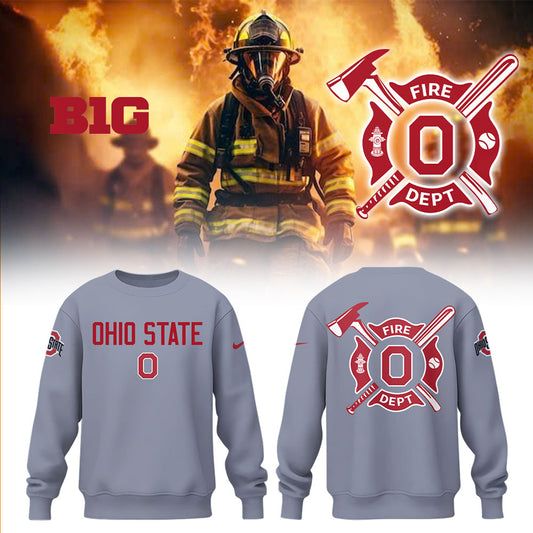 Ohio State Baseball x Firefighter Appreciation Night Sweatshirt-LL250320019