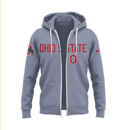 Ohio State Baseball x Firefighter Appreciation Night Zip Hoodie-LL250320021