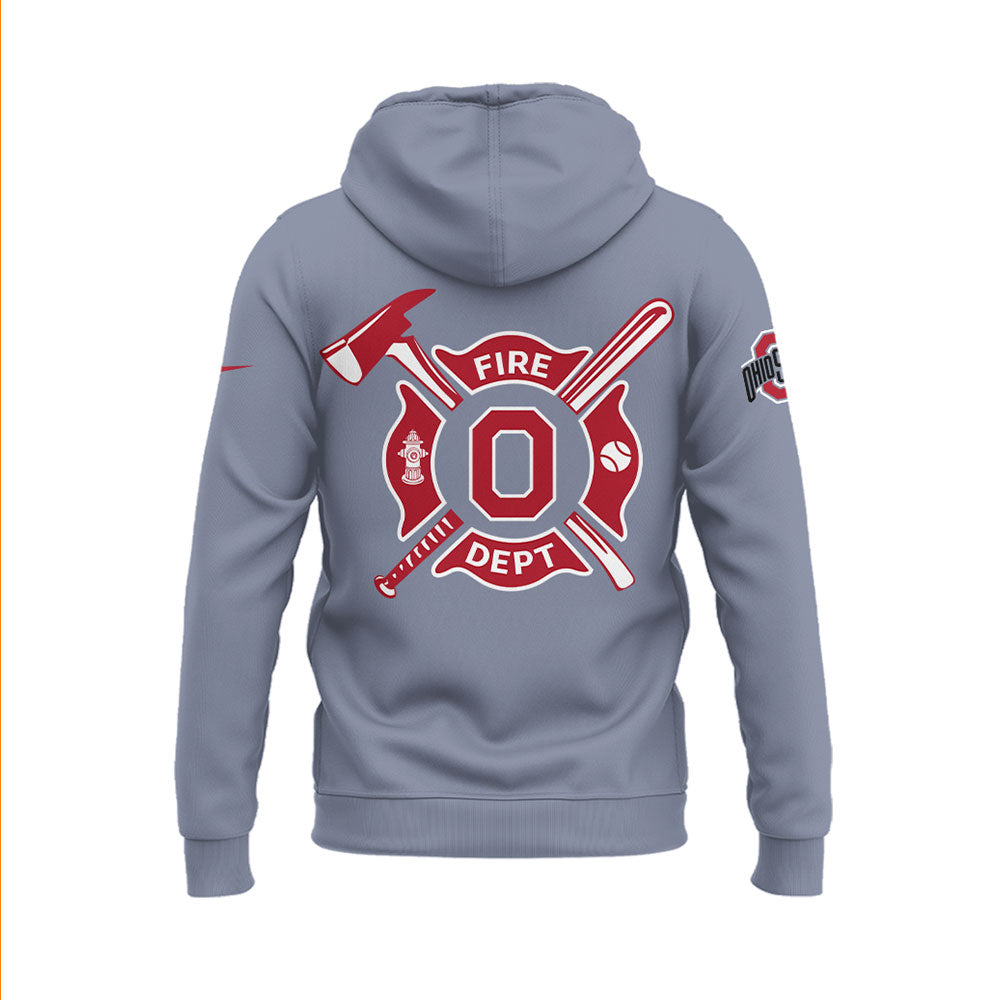 Ohio State Baseball x Firefighter Appreciation Night Zip Hoodie-LL250320021