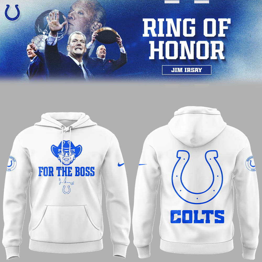 Limited Edition Indianapolis Colts "Honoring the memory of Jim Irsay" Hoodie-LL25090710029