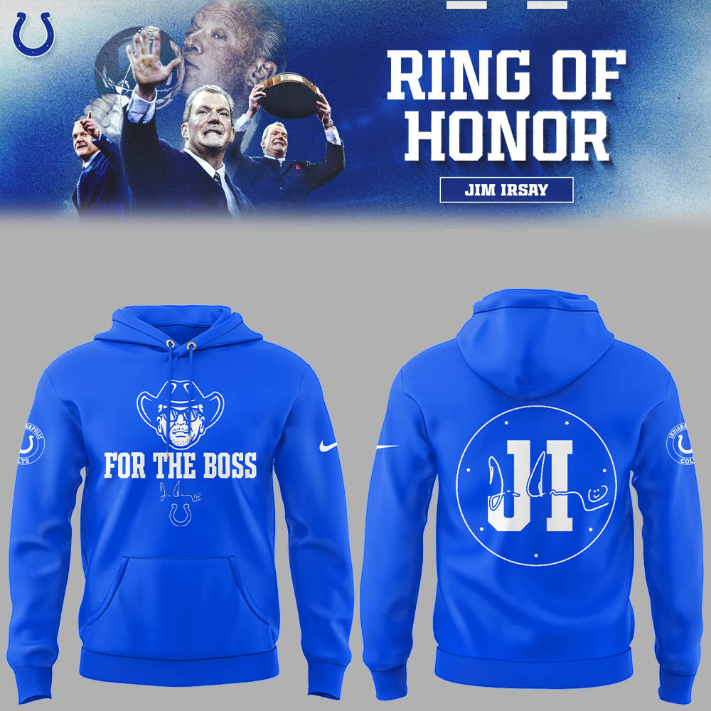 Limited Edition Indianapolis Colts "Honoring the memory of Jim Irsay" Hoodie-LL25090710030