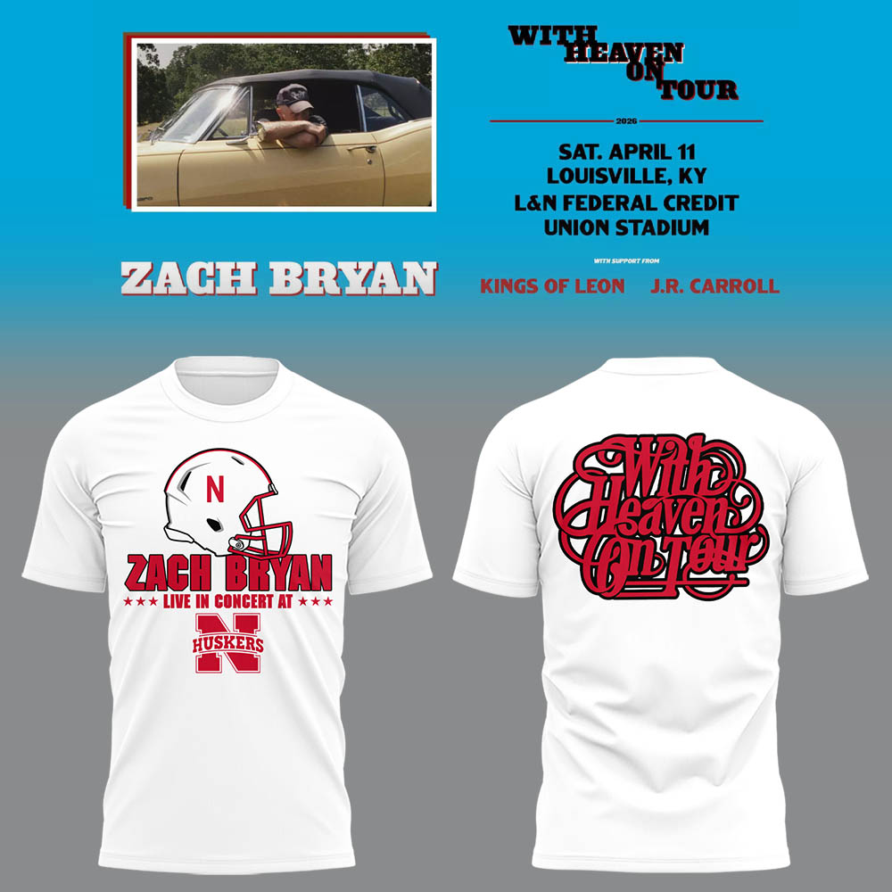 Limited Edition “With Heaven On Tour 2026” at Memorial Stadium Tshirt
