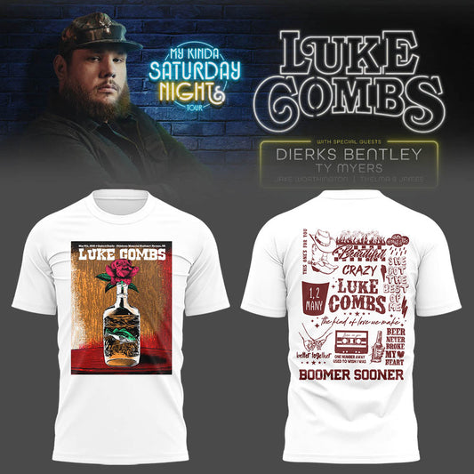 Limited Edition “My Kinda Saturday Night Tour” at Oklahoma Memorial Stadium Tshirt
