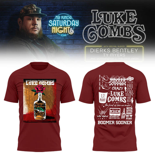 Limited Edition “My Kinda Saturday Night Tour” at Oklahoma Memorial Stadium Tshirt