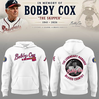 Remembering Bobby Cox – The Legendary Manager”⚾🪓 Hoodie