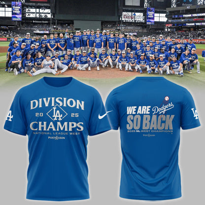 Los Angeles Dodgers 2025 NL West Division Champions Limited Shirt