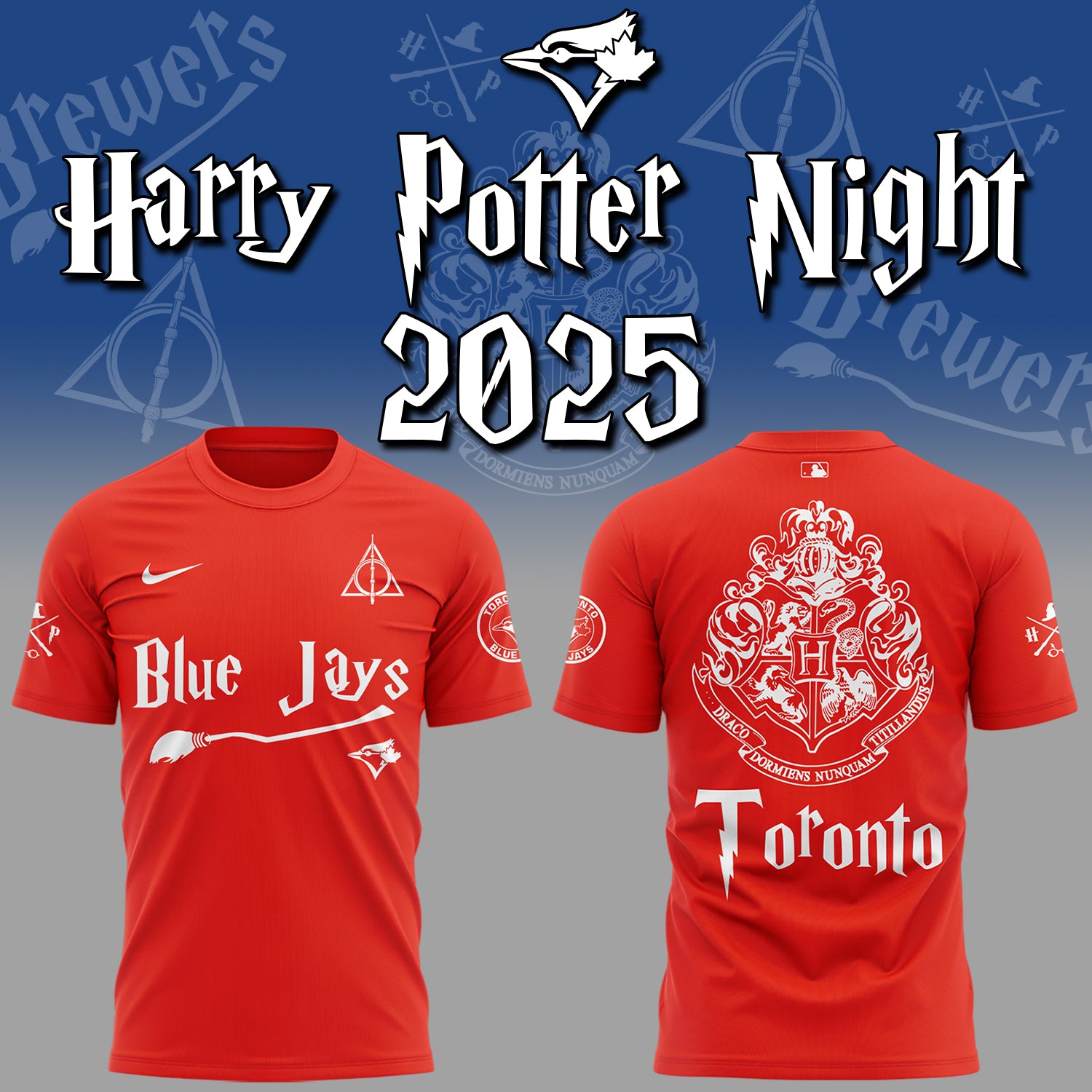 Exclusive 2025 Blue Jays x Harry Potter Night TShirt-ND08062506
