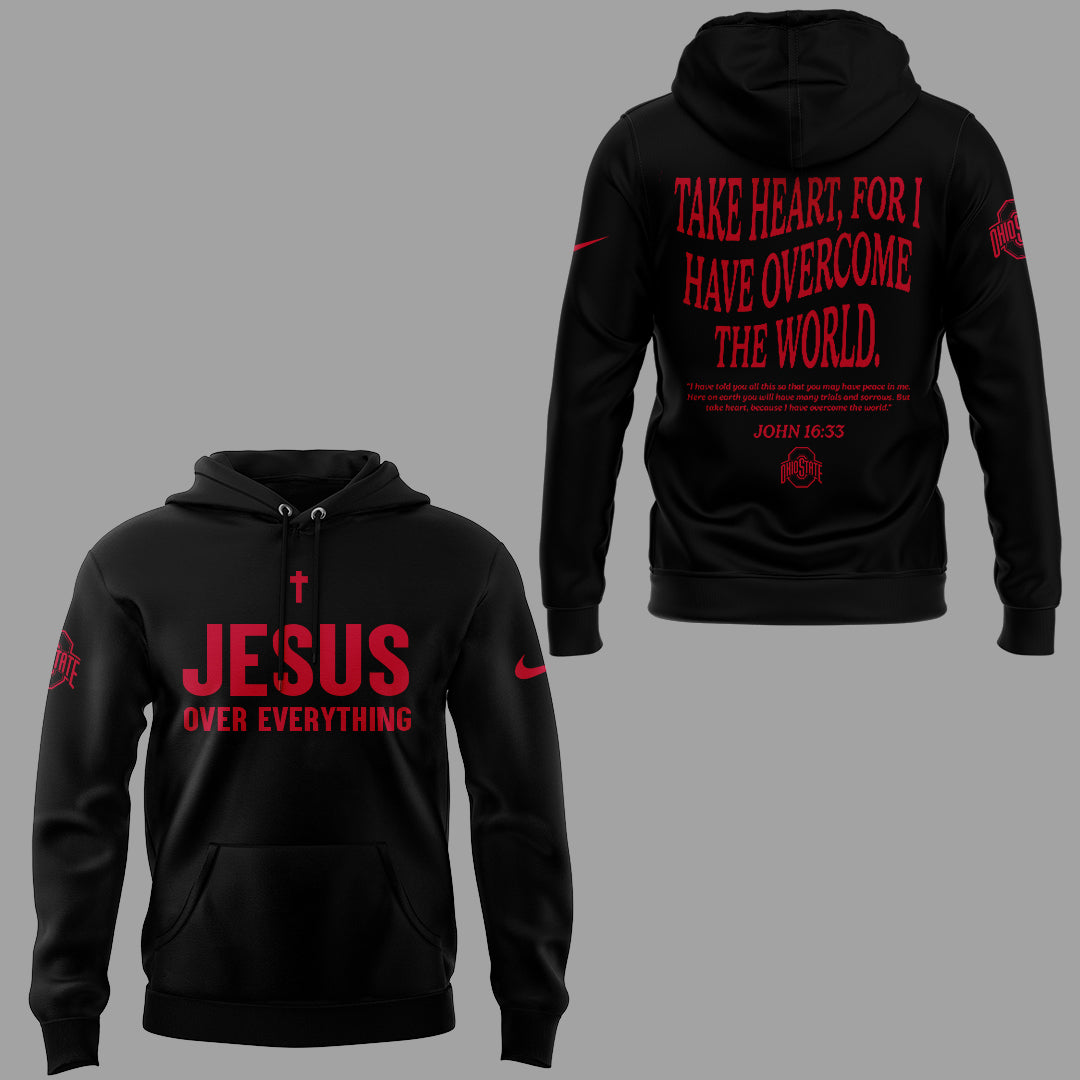 Limited Edition JESUS Over Everything Black Hoodie-ND08182547