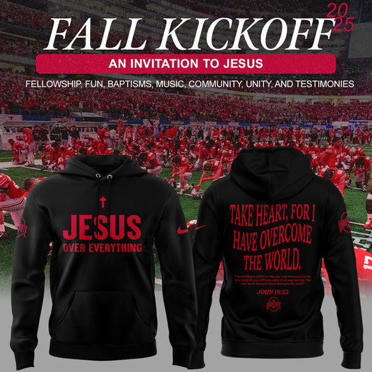 Limited Edition JESUS Over Everything Black Hoodie-ND08182547