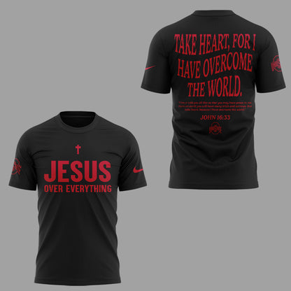 Limited Edition JESUS Over Everything Black TShirt-ND08182548